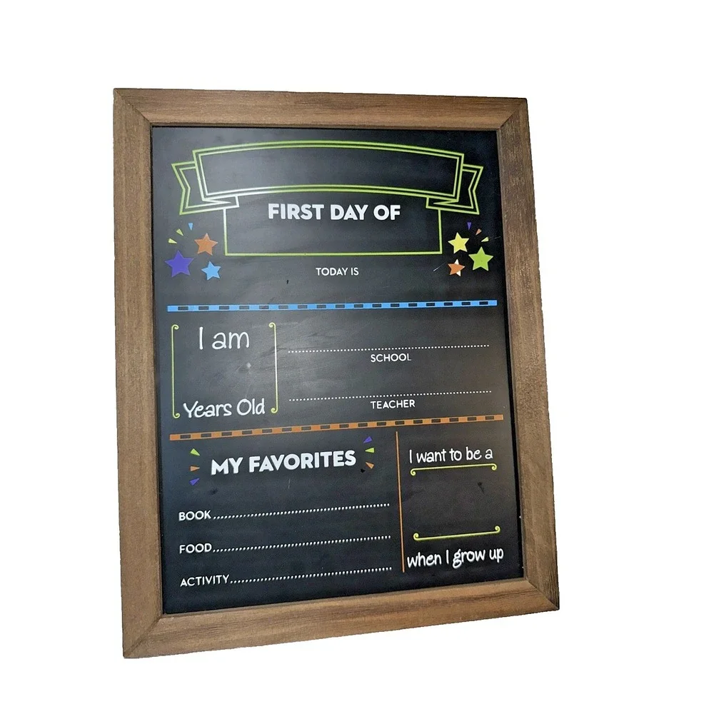 First / Last Day of School Board, 14 x 11 in First Day of School Chalkboard